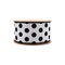 LaRibbons 4" - 2 1/2" Wired Ribbon | Glittered Dots w/ Black Backing | 10 Yard Roll